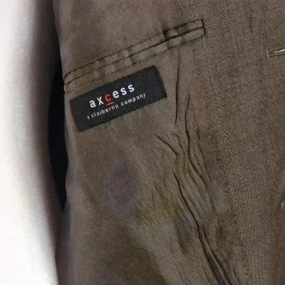 Axcess Men's Brown Wool Blazer